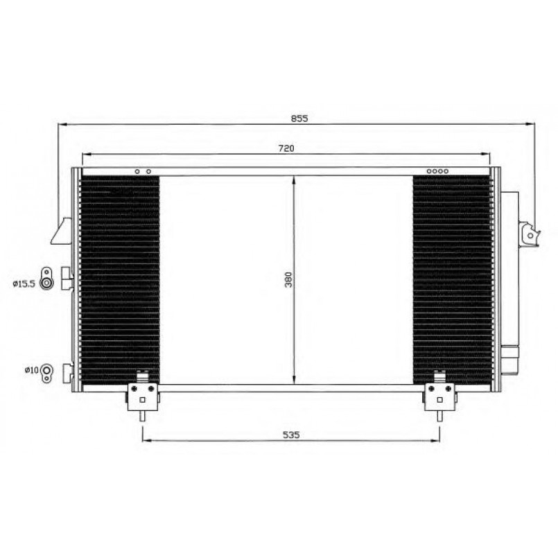 35381 NRF Радіатор кондиціонера — фото товара №2