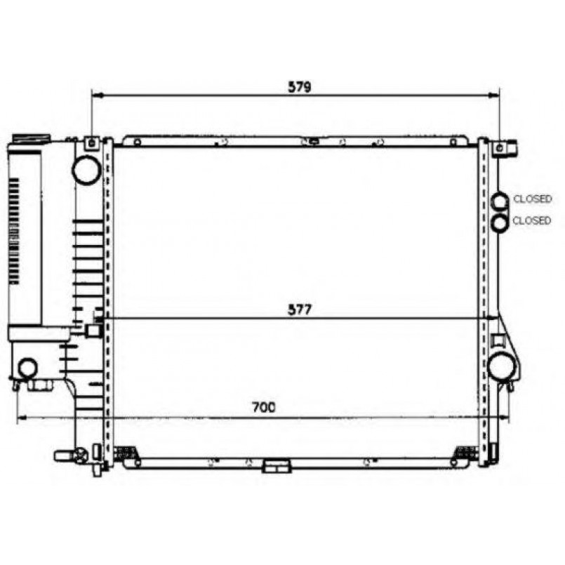 58247 NRF Радіатор охолодження — фото товара №1