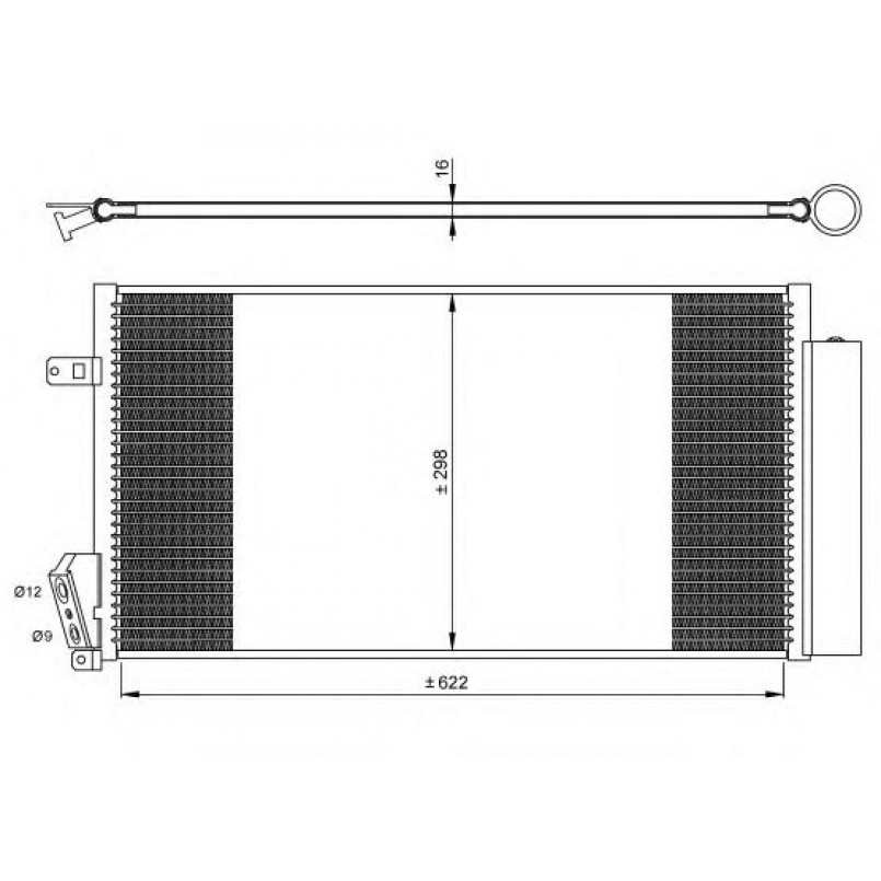 35940 NRF Радіатор кондиціонера — фото товара №1