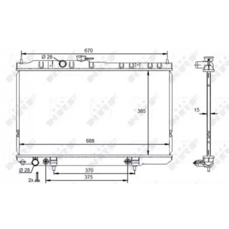 59100 NRF Радіатор охолодження — фото товара