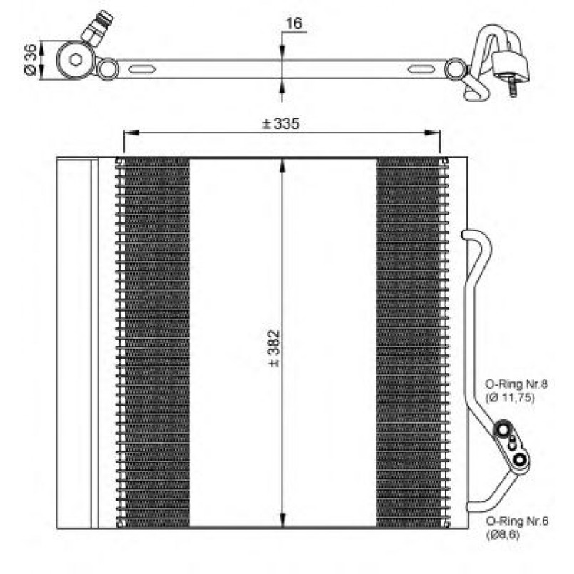 35874 NRF Радіатор кондиціонера — фото товара №1