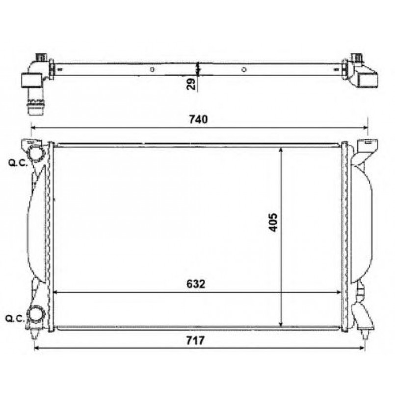 50539 NRF Радіатор охолодження — фото товара №5