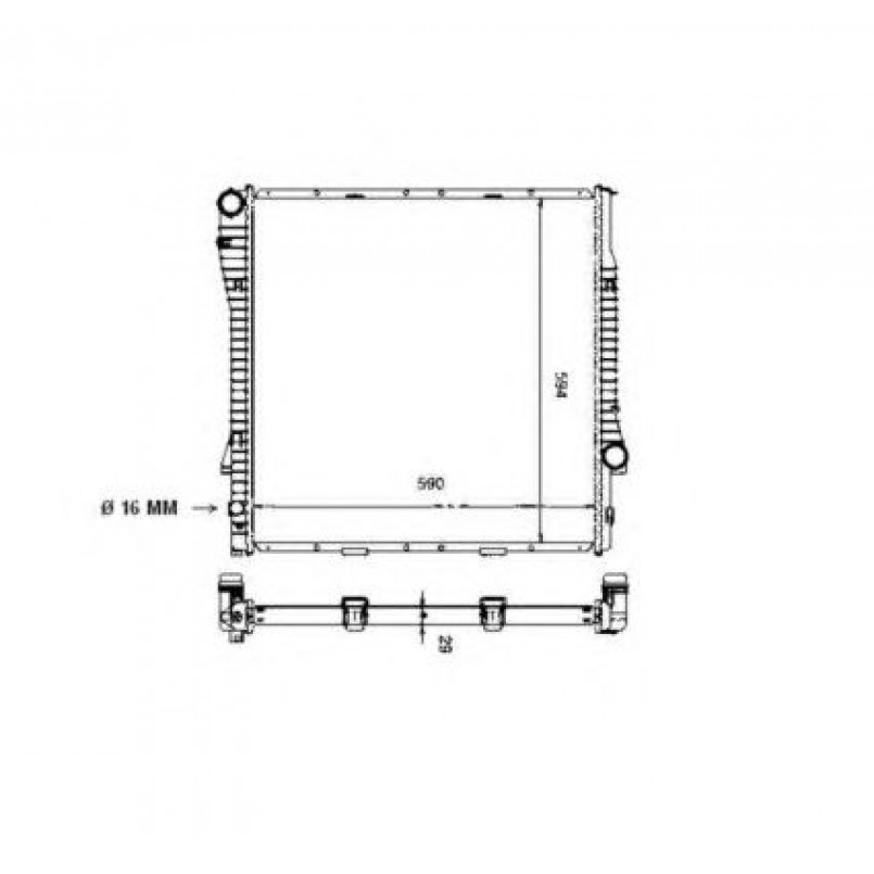 55329 NRF Радіатор охолодження — фото товара №5