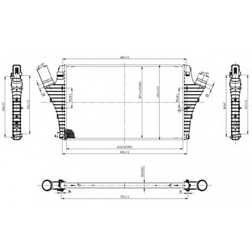 30858 NRF Інтеркуллер — фото товара