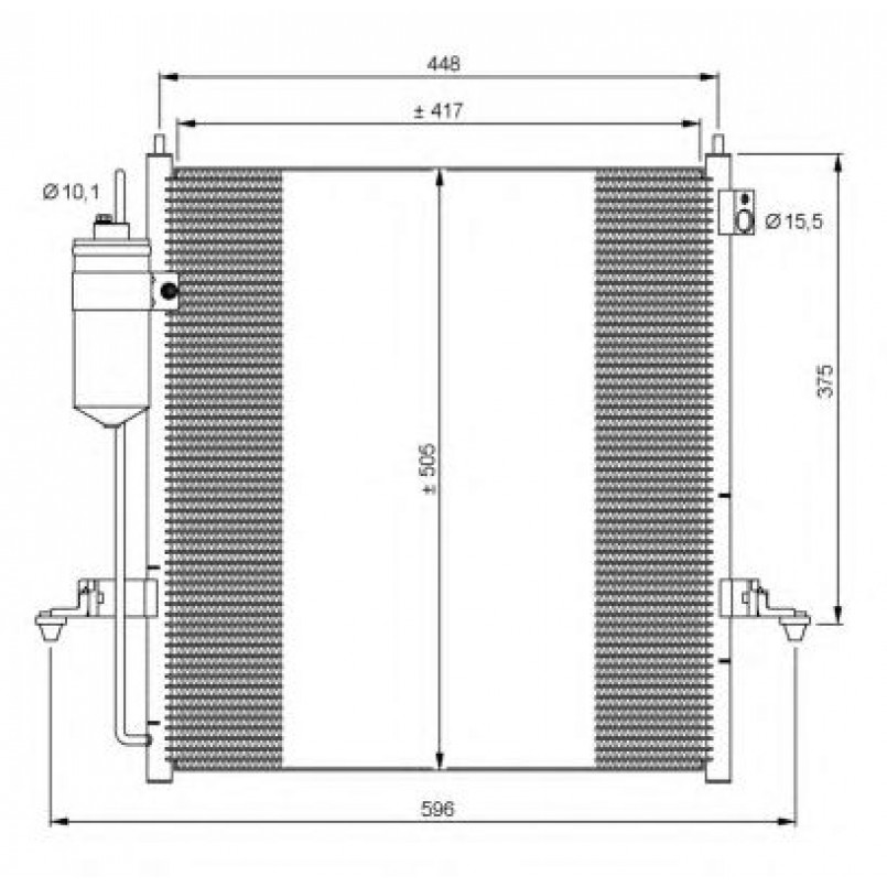 35871 NRF Радіатор кондиціонера — фото товара