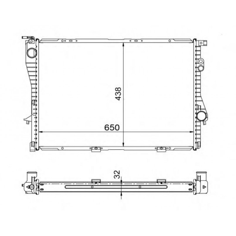 53722 NRF Радіатор охолодження — фото товара