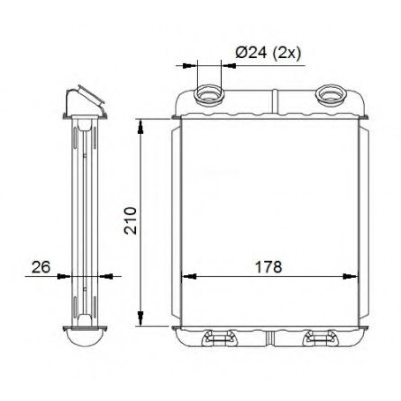53669 NRF Радіатор опалення — фото товара №2