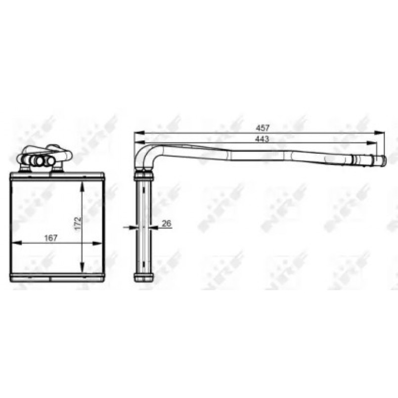 54343 NRF Радіатор опалення — фото товара