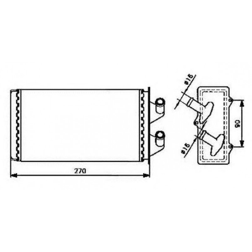 53213 NRF Радіатор опалення — фото товара №1