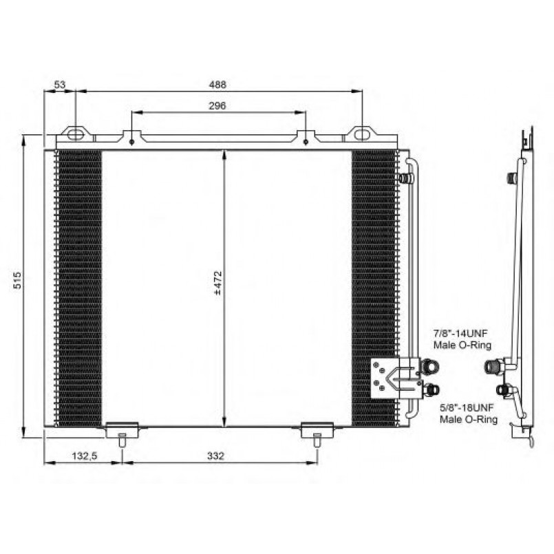 35228 NRF Радіатор кондиціонера — фото товара