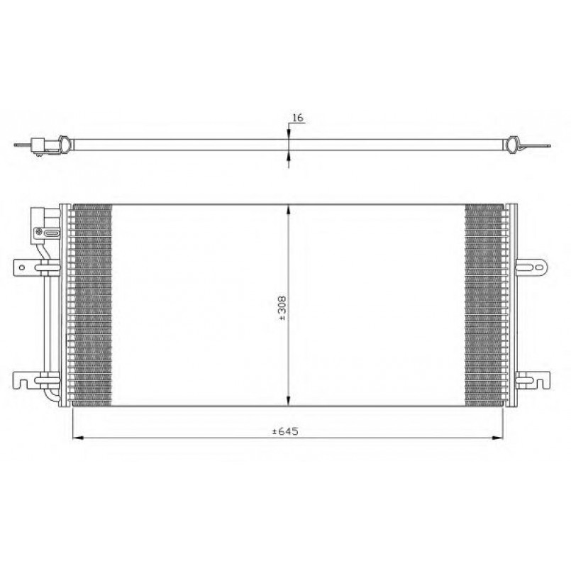 35316 NRF Радіатор кондиціонера — фото товара №1