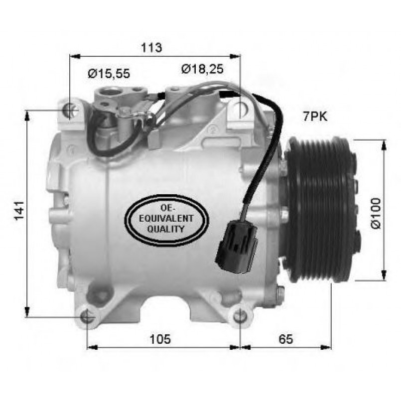 32448 NRF Компресор кондиціонера — фото товара №1