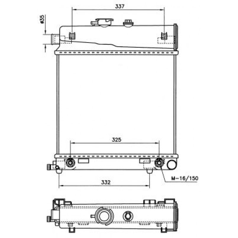 58232 NRF Радіатор охолодження — фото товара №1
