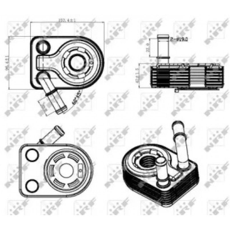 31311 NRF Радіатор масляний — фото товара