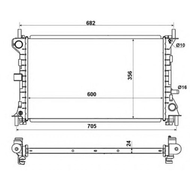 509638 NRF Радіатор охолодження — фото товара №5
