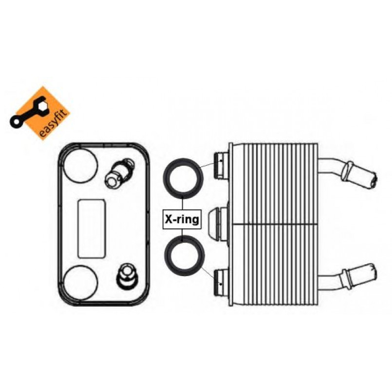 31076 NRF Масляний Радіатор — фото товара №1