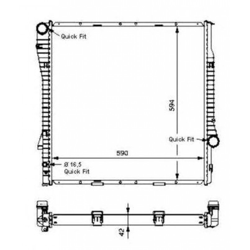 55328 NRF Радіатор охолодження — фото товара