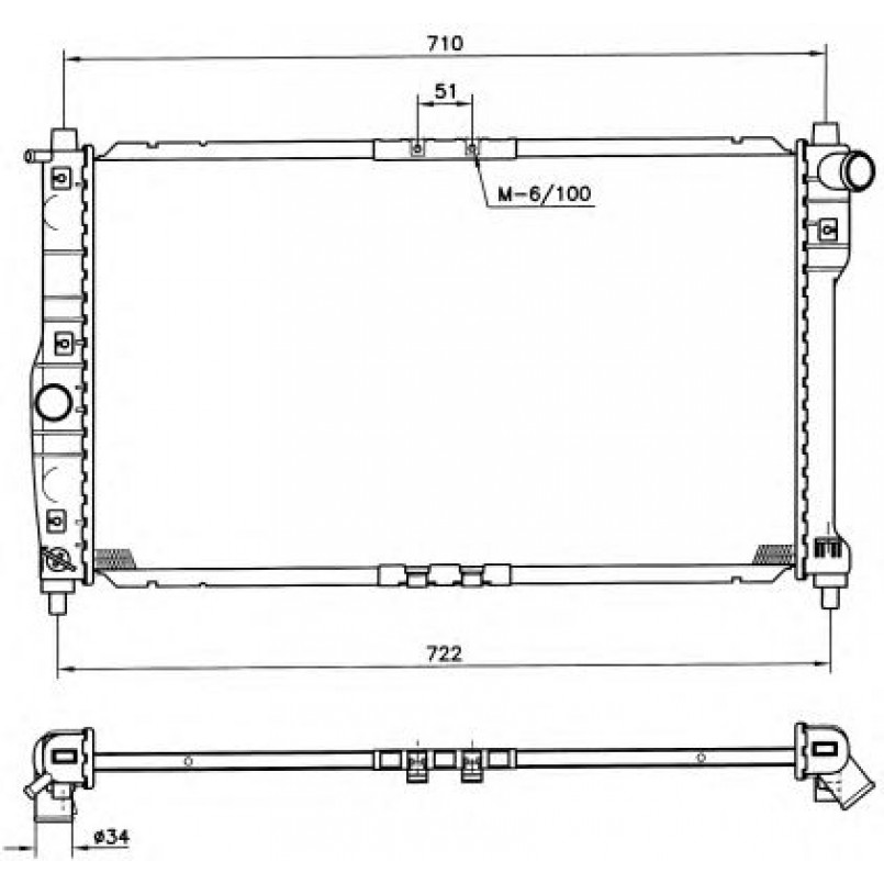 53263 NRF Радіатор охолодження — фото товара