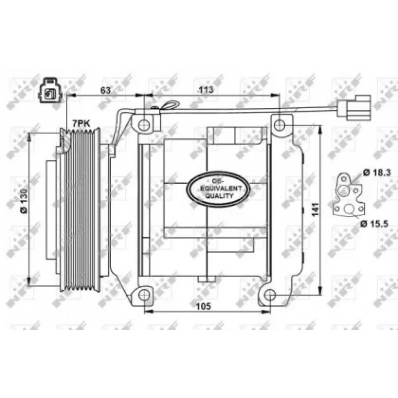 32881 NRF Компресор кондиціонера — фото товара №1