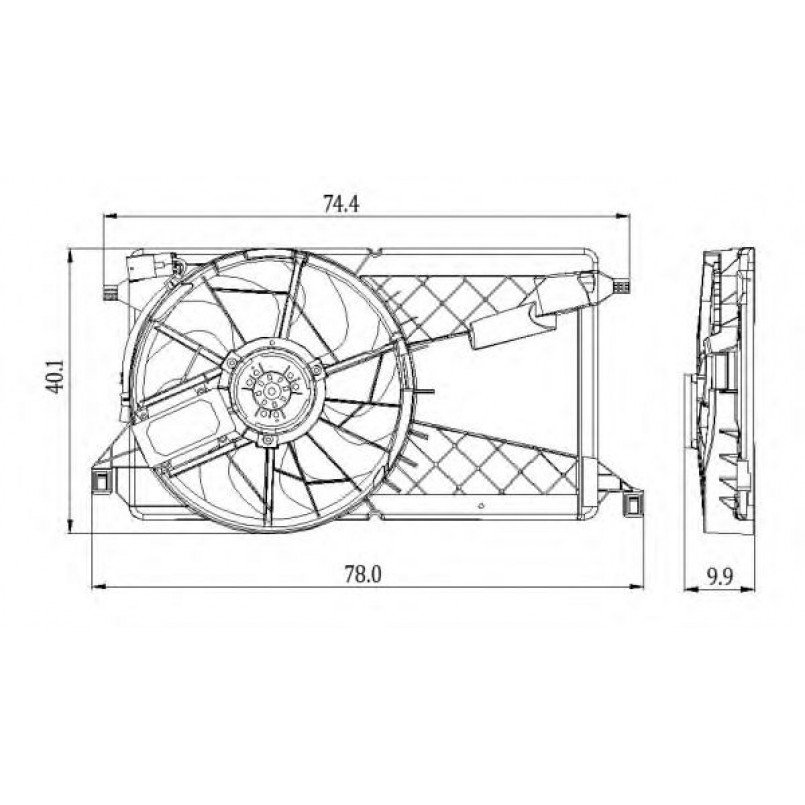 47291 NRF Вентилятор Радіатора — фото товара №1