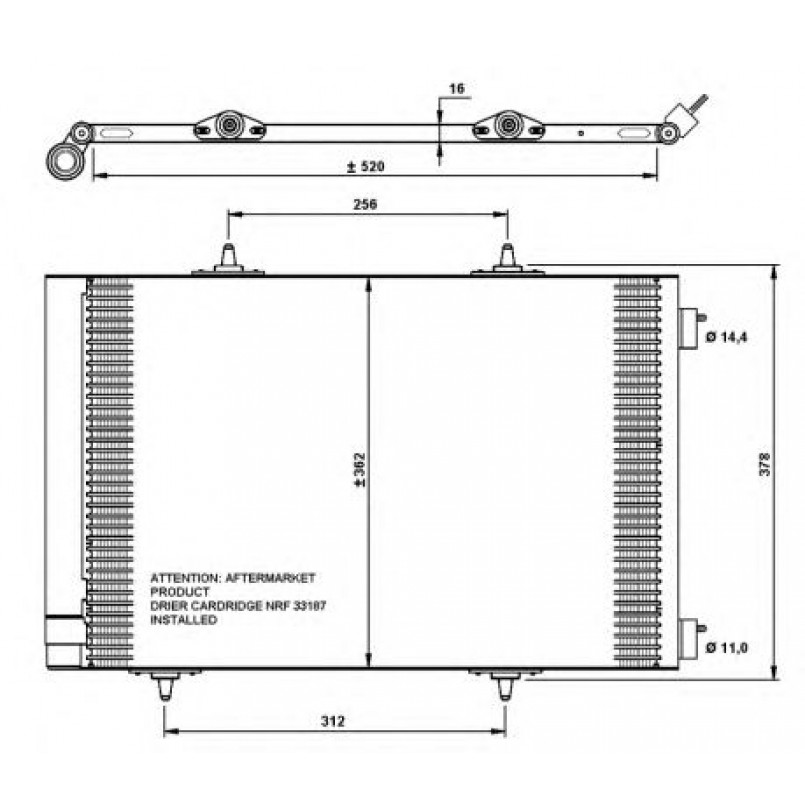 35779 NRF Радіатор кондиціонера — фото товара №1