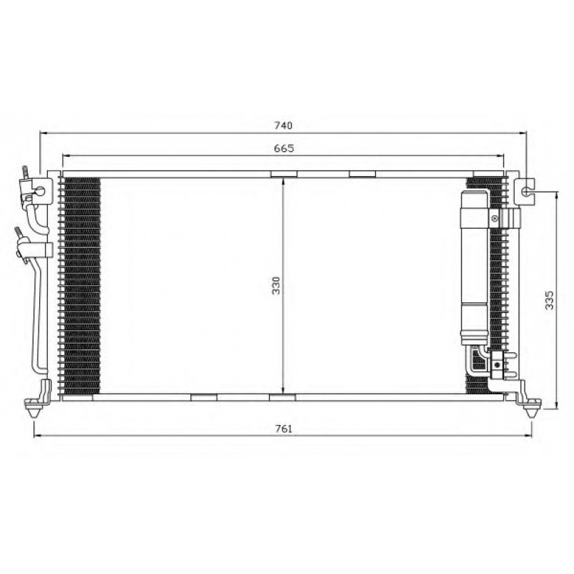 35541 NRF Радіатор кондиціонера — фото товара №1