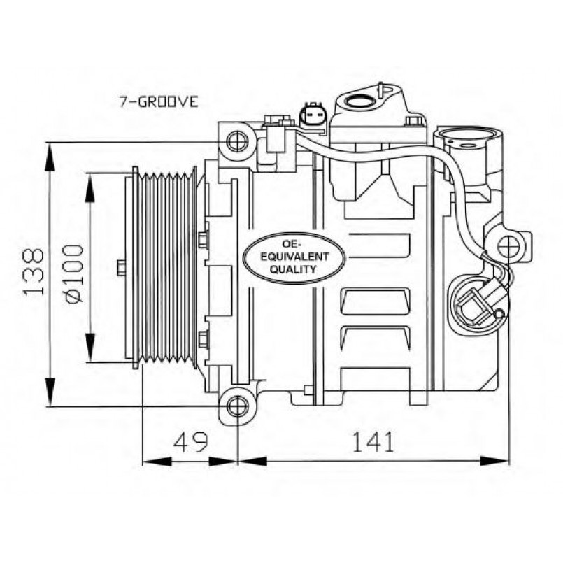 32216 NRF Компресор кондиціонера — фото товара №1