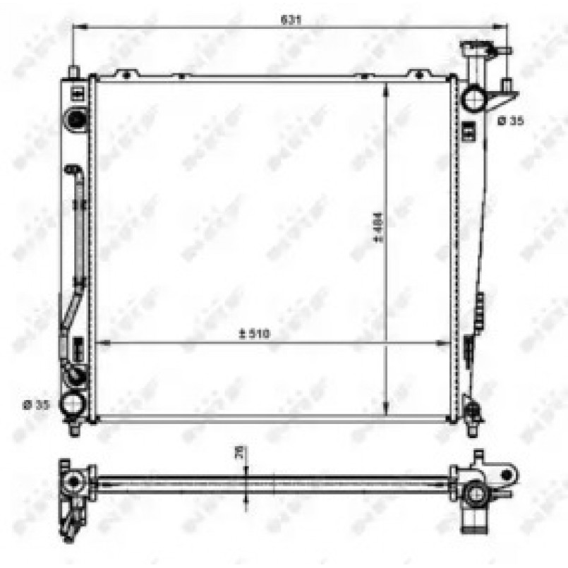 59201 NRF Радіатор охолодження — фото товара