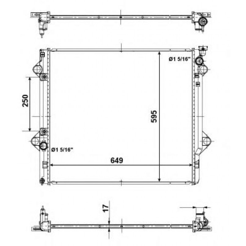 56104 NRF Радіатор охолодження — фото товара