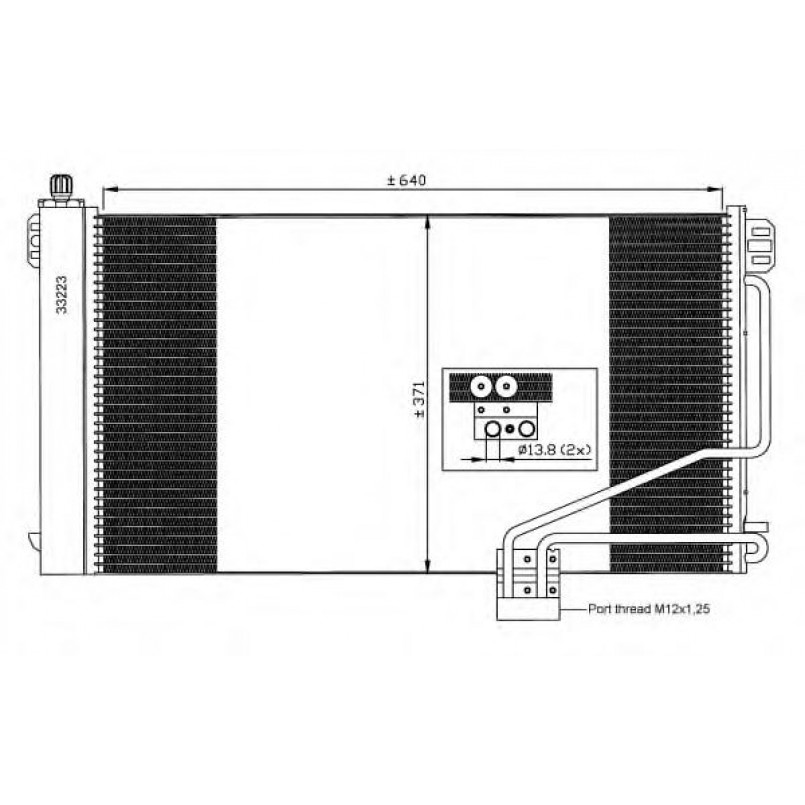 35535 NRF Радіатор кондиціонера — фото товара №3