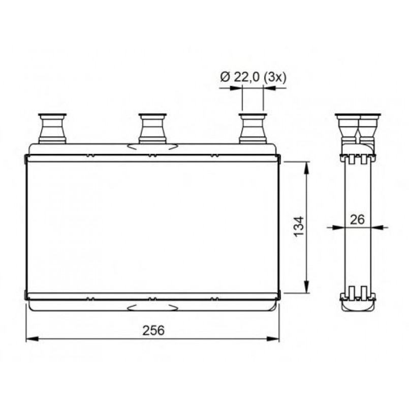 54311 NRF Радіатор опалення — фото товара №2