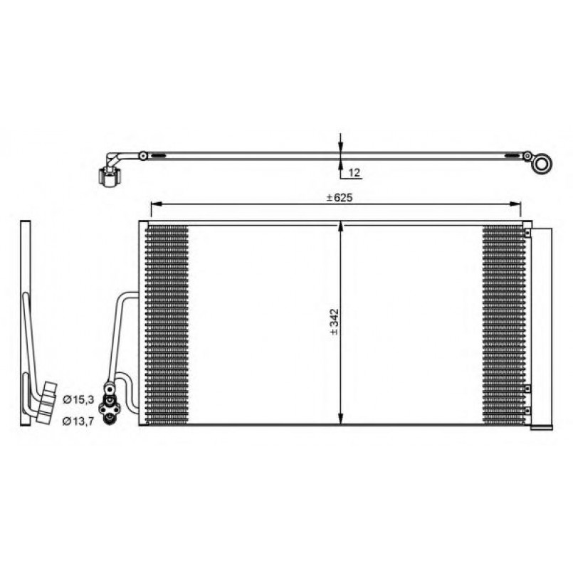 35898 NRF Радіатор кондиціонера — фото товара №1