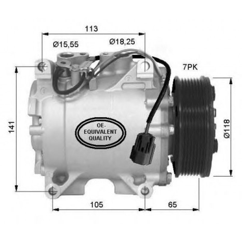 32726 NRF Компресор кондиціонера — фото товара №1