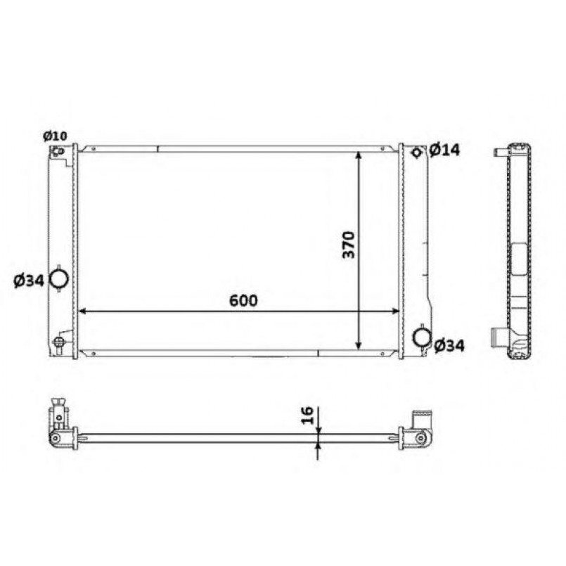 53926 NRF Радіатор охолодження — фото товара