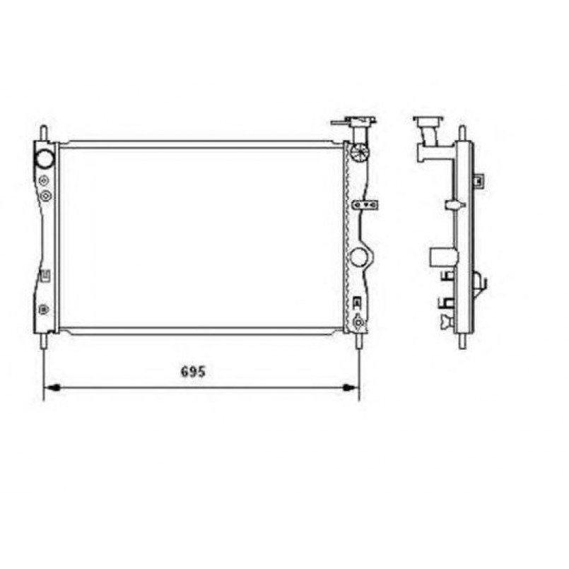 53464 NRF Радіатор охолодження — фото товара №5