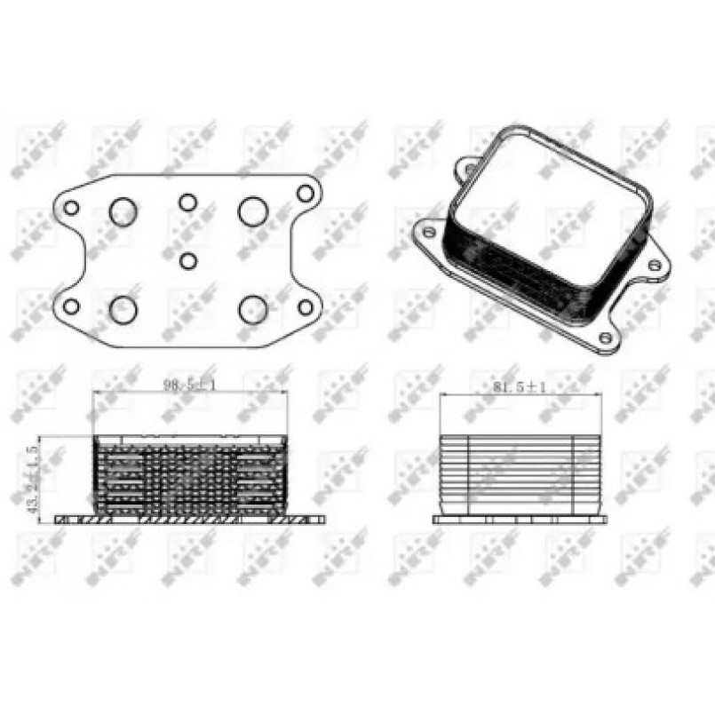 31329 NRF Масляний Радіатор — фото товара
