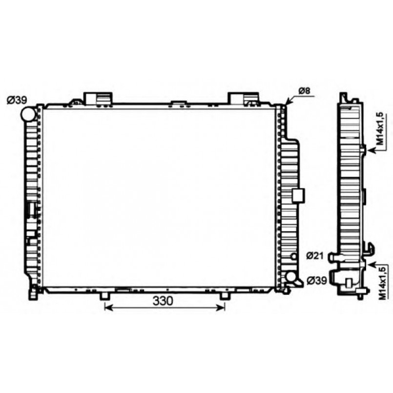 50575 NRF Радіатор охолодження — фото товара №3