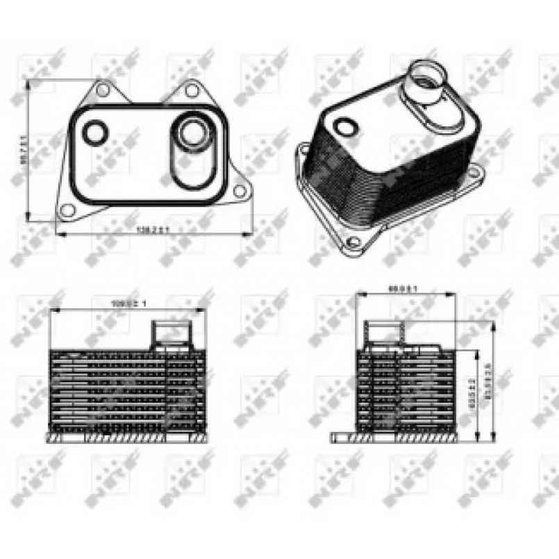 31358 NRF Масляний Радіатор — фото товара