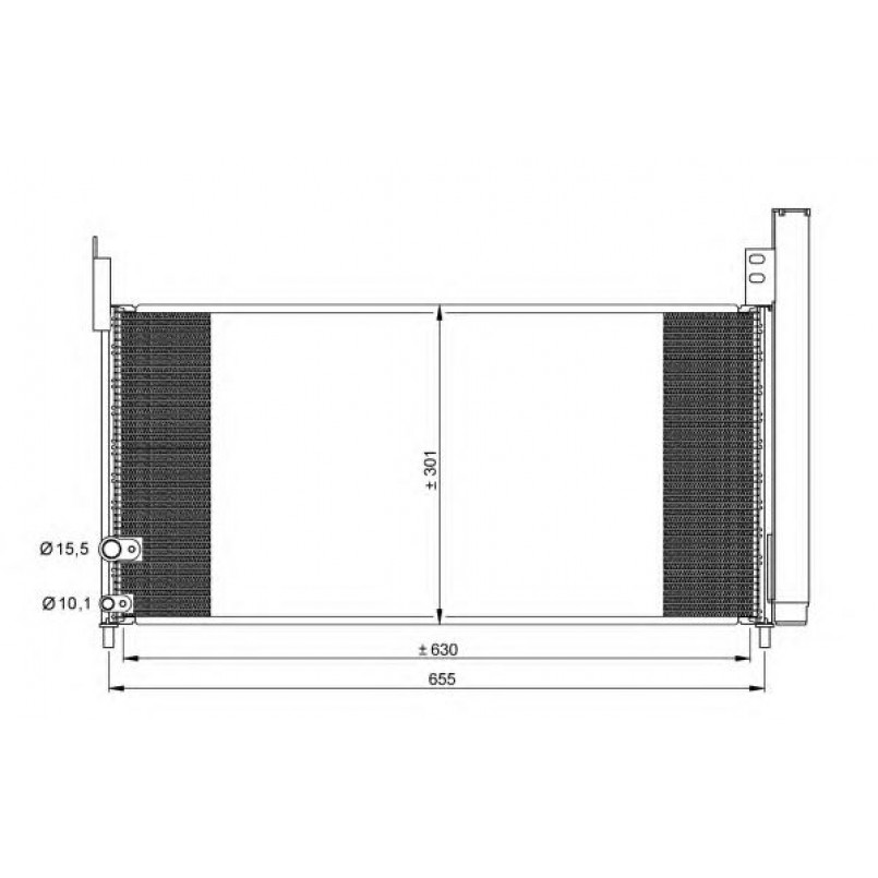 35863 NRF Радіатор кондиціонера — фото товара №1