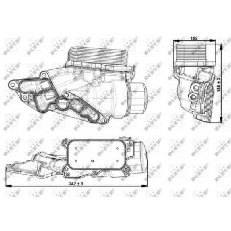 31351 NRF Масляний Радіатор — фото товара