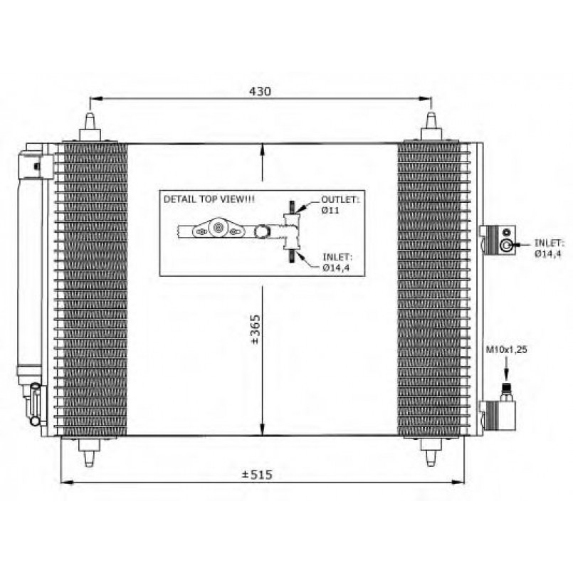 35649 NRF Радіатор кондиціонера — фото товара №1