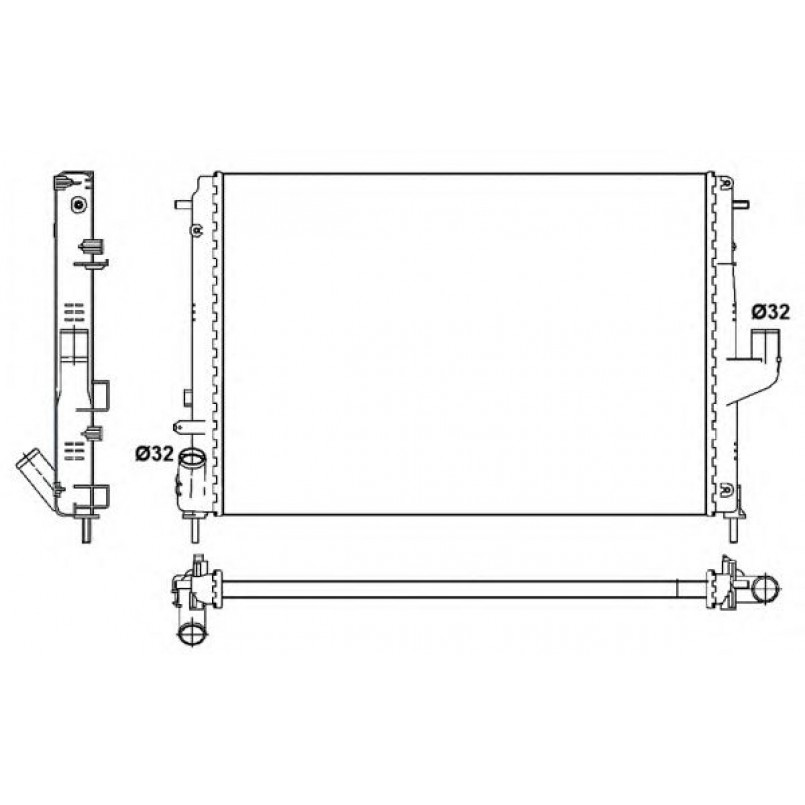 53092 NRF Радіатор охолодження — фото товара №3