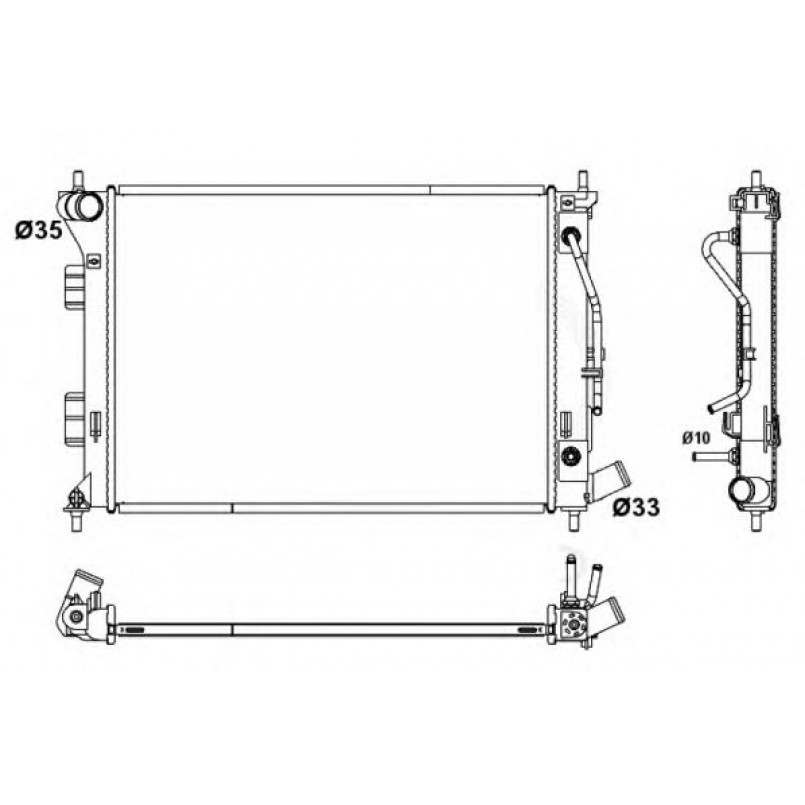 53172 NRF Радіатор охолодження — фото товара №1