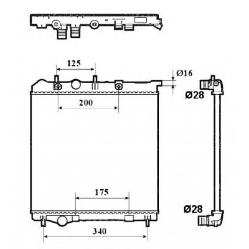 53837 NRF Радіатор охолоджування — фото товара №2