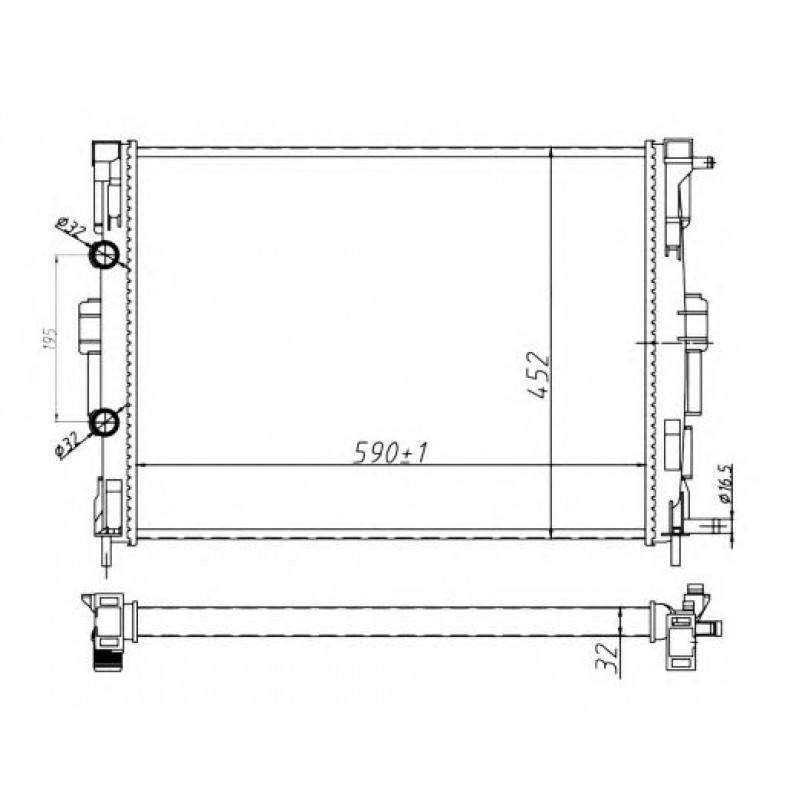 58329A NRF Радіатор охолодження — фото товара
