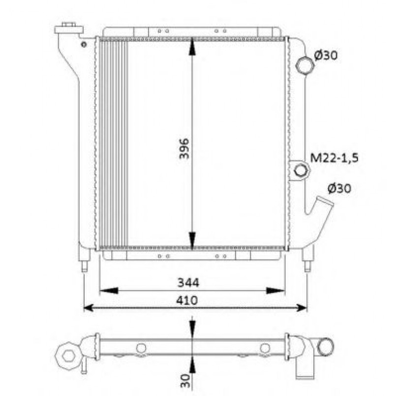 54641 NRF Радіатор охолодження — фото товара №1
