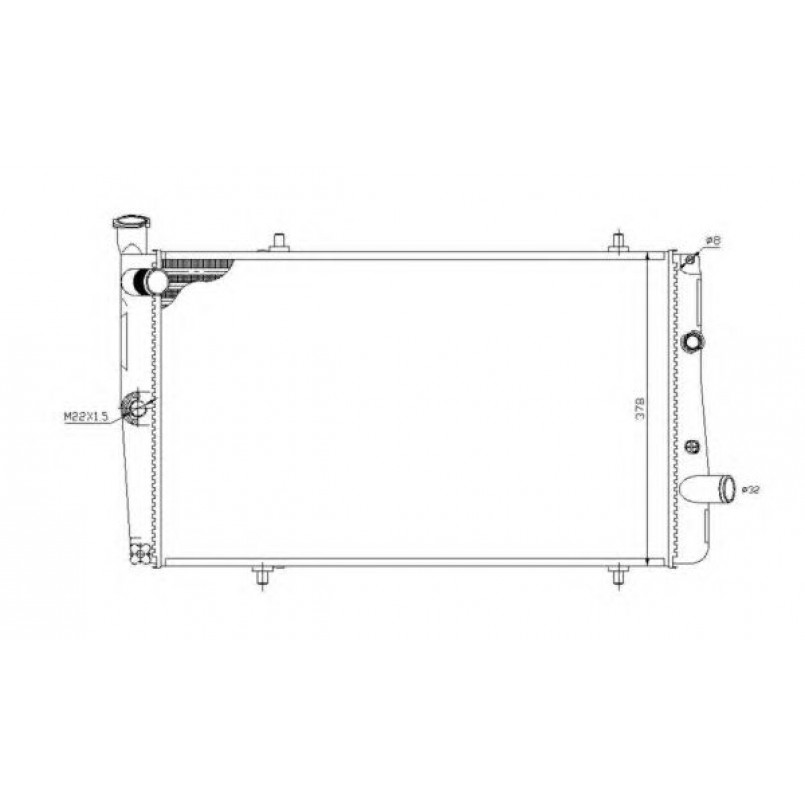 54669 NRF Радіатор охолодження — фото товара