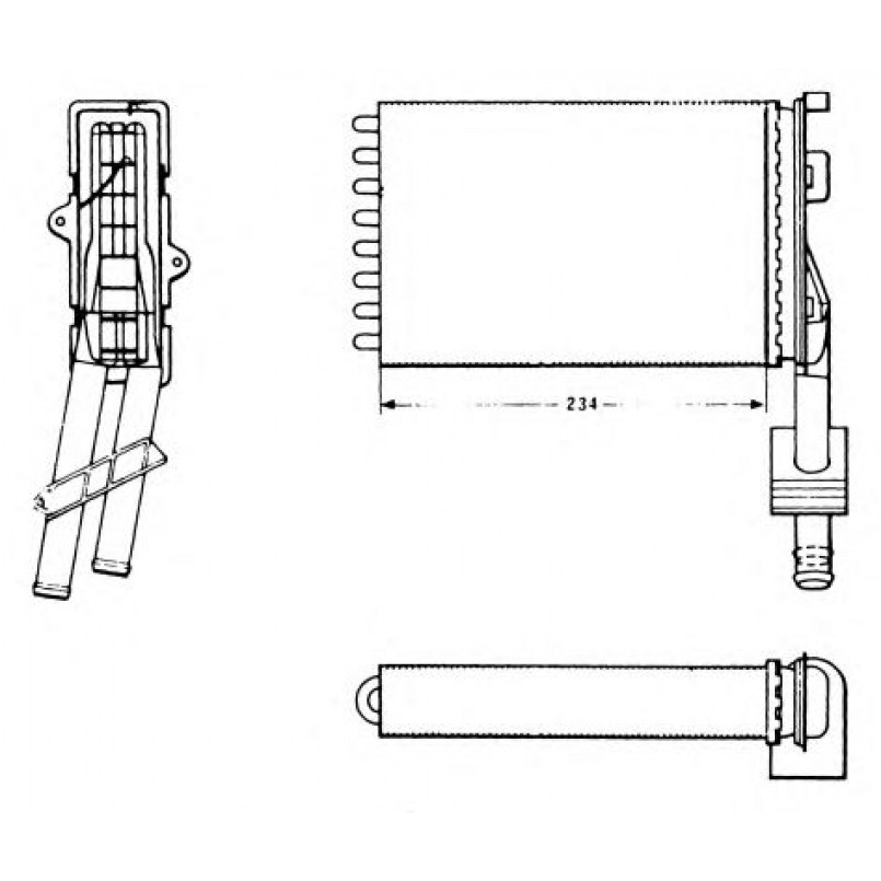58620 NRF Радіатор опалення — фото товара №2