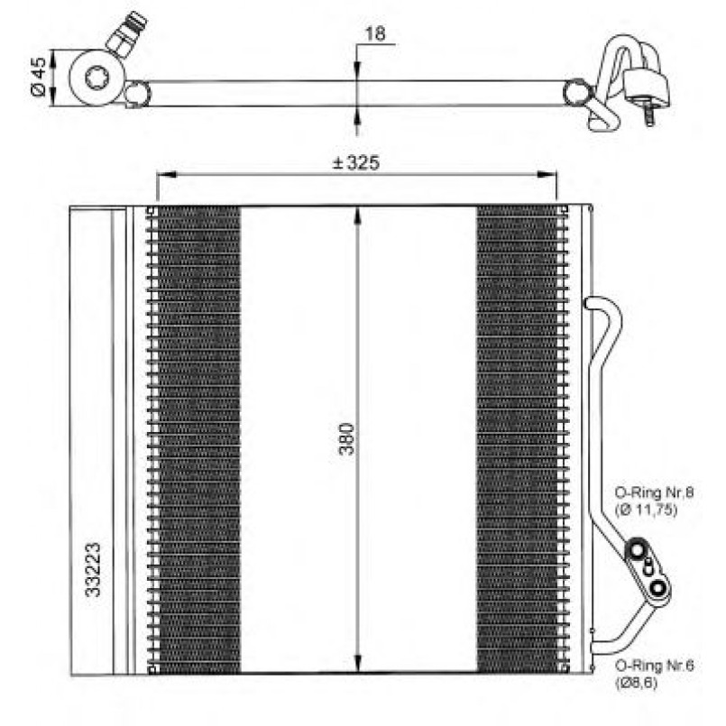 35720 NRF Радіатор кондиціонера — фото товара №1