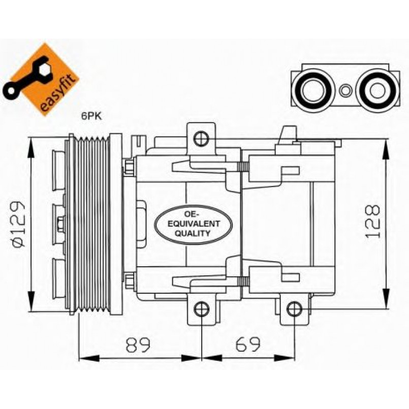 32212 NRF Компресор кондиціонера — фото товара №1